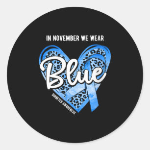 Vrouwen Diabetes Bewustzijn In November We Draag B Ronde Sticker
