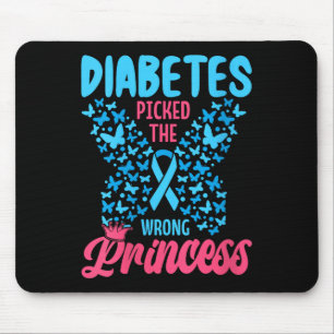 Vrouwen diabetes koos de verkeerde prinses V-hals Muismat