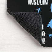 Vrouwen Diabetisch Leven Lage Bloedsuiker Eet Voll Muismat (Hoek)