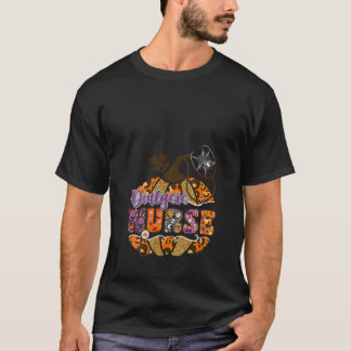 Vrouwen Dialyse Verpleegster Stethoscoop Leopard H T-shirt