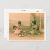 "Vrouwen die お dienst doen" 茶 性Bをす出B100808080B10 Briefkaart (Voorkant / Achterkant)