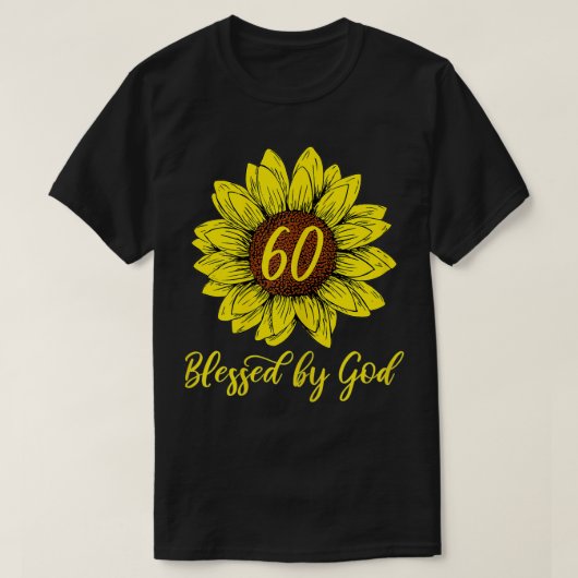 Vrouwen die 60 jaar door God zijn verdreven Zonneb T-shirt (Design voorkant)