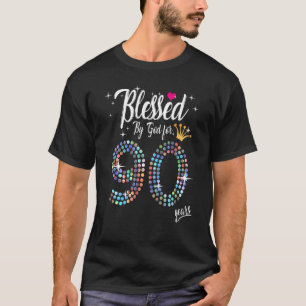 Vrouwen die 90 jaar door God zijn gebukt gedurende T-shirt