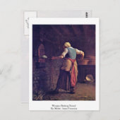 Vrouwen die brood bakken van Millet (II) Jean-Fran Briefkaart (Voorkant / Achterkant)
