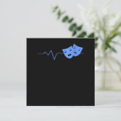 Vrouwen die de actrice van de theater van het Mask Bedankkaart (Staand voorkant)