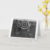 Vrouwen die de Foto van het Doel van het Kaart (Gele Bloem)