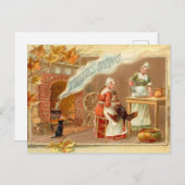  vrouwen die de Thanksgiving Turkije koken Briefkaart (Voorkant / Achterkant)