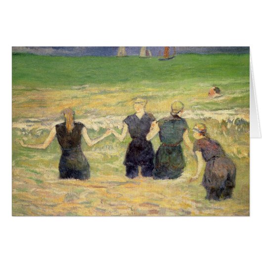 Vrouwen die Dieppe vangen door Paul Gauguin (Voorkant Horizontaal)