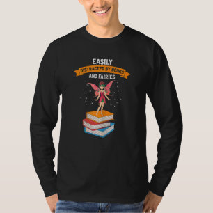 Vrouwen die door boeken en feeën worden vervormd t-shirt