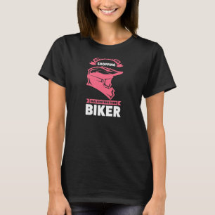 Vrouwen die echte meisjes kopen die de fiets van d t-shirt
