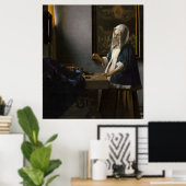 Vrouwen die een balans houden door Johannes Vermee Poster (Thuiskantoor)