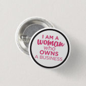 Vrouwen die een bedrijf leiden ronde button 3,2 cm (Voorkant /achterkant)