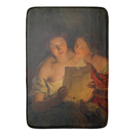 Vrouwen die een liefdesbrief lezen (door Waldmülle Badmat