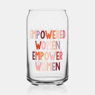 Vrouwen die empowerment krijgen empoweren vrouwen blikvorm glas