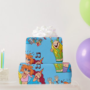 Vrouwen die feesten cadeaupapier