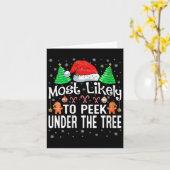 Vrouwen die hoogstwaarschijnlijk onder de kerstboo kaart (Gele Bloem)