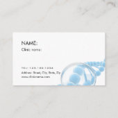 Vrouwen die huidbehandeling met dermaroller krijge visitekaartje (Achterkant)