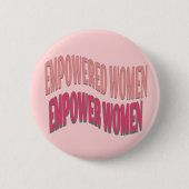 Vrouwen die hun kracht hebben, geven de mogelijkhe ronde button 5,7 cm (Voorkant)