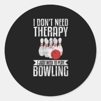 Vrouwen die ik alleen maar Bowling Funny Bowler mo Ronde Sticker