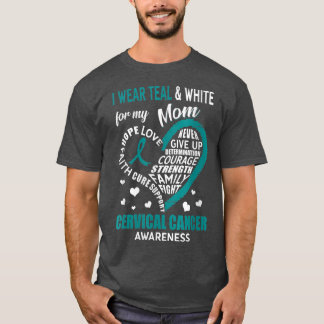 Vrouwen die ik Blauwgroen wit heb Draag Mijn moede T-shirt