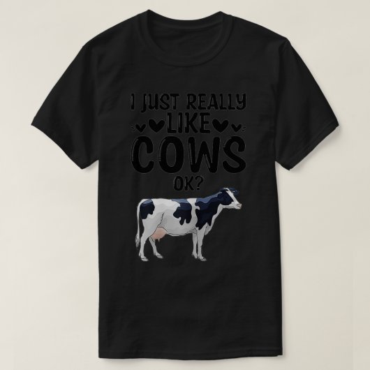 Vrouwen die ik echt leuk vind aan Koeien OK Boerde T-shirt (Design voorkant)
