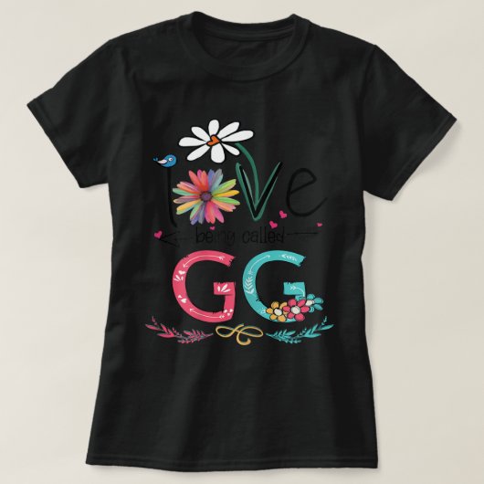Vrouwen die ik graag Gg Sunflower Moeder D noem T-shirt (Design voorkant)