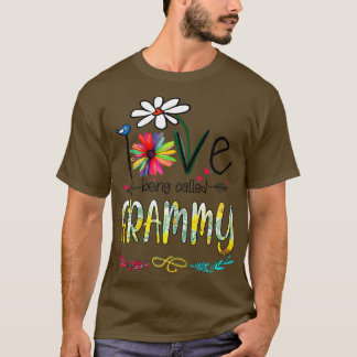 Vrouwen die ik graag Grammy Sunflower Moeder word  T-shirt