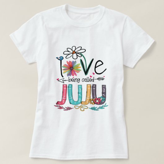 Vrouwen die ik graag juju-zonnebloemoeders noem t-shirt (Design voorkant)