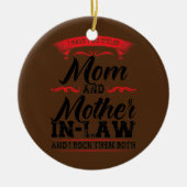 Vrouwen die ik heb moeder in de wet. keramisch ornament (Voorkant)