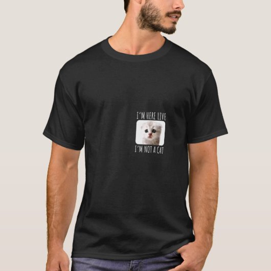 Vrouwen die ik hier leef, ik ben geen kat-zoomkat- t-shirt (Voorkant)