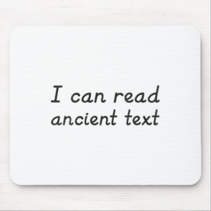 Vrouwen die ik kan lezen Oude tekst V-hals Muismat