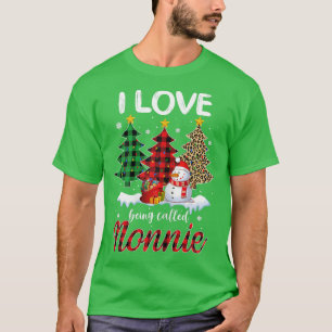 Vrouwen die ik liefheb worden Oma Nonnie Snowman g T-shirt