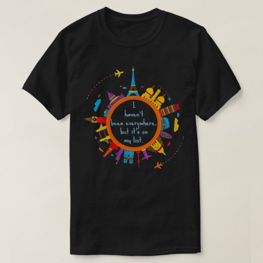 Vrouwen die ik overal ben geweest, maar het staat  t-shirt (Design voorkant)