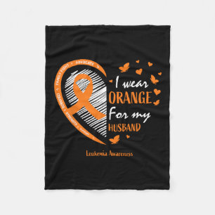 Vrouwen die ik Sinaasappel Draag voor mijn man leu Fleece Deken