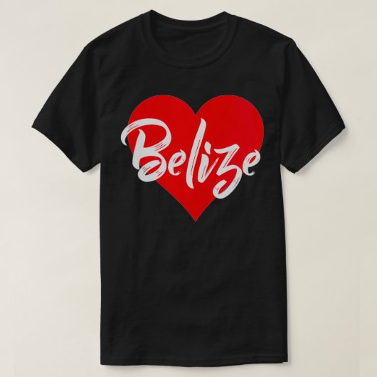 Vrouwen die ik van Belize hou, Belizean Lover Gift T-shirt (Design voorkant)