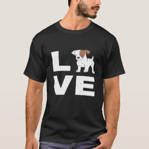 Vrouwen die ik van mijn Jack Russell Dog Puppie Lo T-shirt