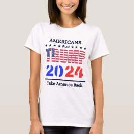 Vrouwen die ik zal zijn, terug Donald Trump 2024  T-shirt