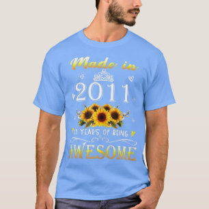 Vrouwen die in 2011 op 11 september 2011 op zonneb t-shirt