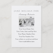 Vrouwen die in de Zee zwemmen - twee vrouwen Visitekaartje (Achterkant)