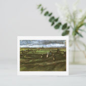 Vrouwen die in het midden van de Dunes Van Gogh Fi Briefkaart (Staand voorkant)