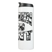 Vrouwen die jagen Thermal Tumbler w / Black Logo Thermosbeker (Geroteerd rechts)