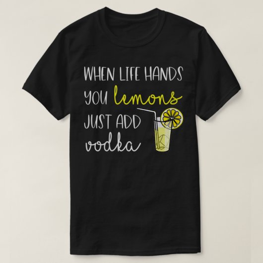 Vrouwen die je leren leven, voegen Vodka VNeck toe T-shirt (Design voorkant)