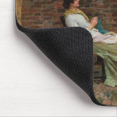 Vrouwen die kletsen over de tuinmuur (roddelen) muismat (Hoek)