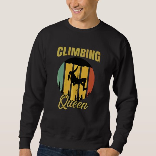 Vrouwen die koningin Retro Boulder Rocks Boulderi  Trui (Voorkant)