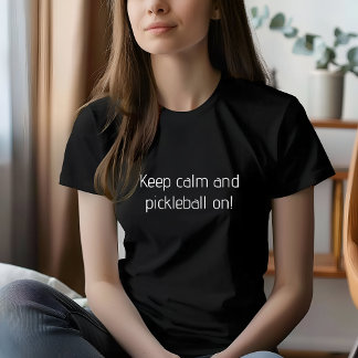 Vrouwen die leven door Pickleball T-Shirt