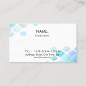 Vrouwen die microdermabrasie huidbehandeling krijg visitekaartje (Achterkant)