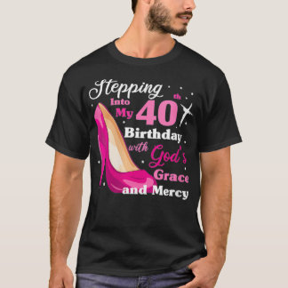 Vrouwen die mijn 40ste verjaardag ingaan met goden t-shirt