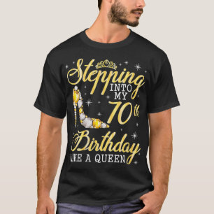 Vrouwen die mijn 70ste verjaardag binnenvallen als t-shirt