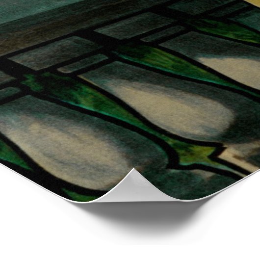 Vrouwen die naar de wereldbeurs kijken, 1904 poster (Hoek)