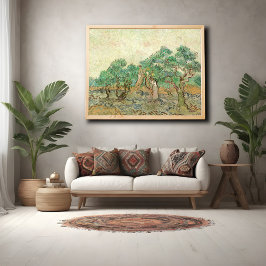 Vrouwen die Olijven schoppen, Van Gogh Poster